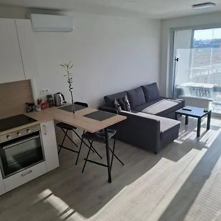New Air-conditioned 5 Minutes By Walk From The Airport With Free Garage Parking Apartment *